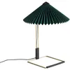 Image de Hay - Lampe de table Matin - Vert - Coton plissé - Designer Inga Sempé