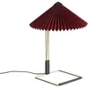 Image de Hay - Lampe de table Matin - Rouge - Coton plissé - Designer Inga Sempé