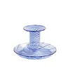Image de Hay - Bougeoir Flare - Bleu - Verre borosilicaté