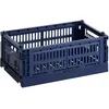 Image de Hay - Panier Colour Crate - Bleu - Polypropylène recyclé - Designer Hay Studio