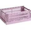 Image de Hay - Panier Colour Crate - Rose - Polypropylène recyclé - Designer Hay Studio