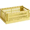 Image de Hay - Panier Colour Crate - Jaune - Polypropylène recyclé - Designer Hay Studio