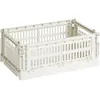 Image de Hay - Panier Colour Crate - Blanc - Polypropylène recyclé - Designer Hay Studio