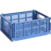 Image de Hay - Panier Colour Crate - Bleu - Polypropylène recyclé - Designer Hay Studio