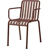 Image de Hay - Fauteuil empilable Palissade - Rouge - Acier - Designer Ronan & Erwan Bouroullec