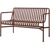 Image de Hay - Banc avec dossier Palissade - Rouge - Acier - Designer Ronan & Erwan Bouroullec
