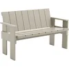 Image de Hay - Banc avec dossier Crate - Beige - Pin massif laqué - Designer Gerrit Rietveld