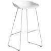 Image de Hay - Tabouret de bar About a stool - Blanc - Polypropylène recyclé - Designer Hee Welling