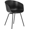 Image de Hay - Fauteuil About a chair - Noir - Polypropylène recyclé - Designer Hee Welling