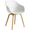 Image de Hay - Fauteuil About a chair - Blanc - Polypropylène recyclé - Designer Hee Welling