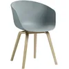 Image de Hay - Fauteuil About a chair - Bleu - Polypropylène recyclé - Designer Hee Welling