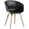 Image de Hay - Fauteuil About a chair - Noir - Polypropylène recyclé - Designer Hee Welling