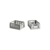 Image de Hay - Lot de 2 paniers Colour Crate - Gris - Polypropylène recyclé - Designer Hay Studio