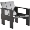 Image de Hay - Fauteuil lounge Crate - Noir - Pin massif - Designer Gerrit Rietveld