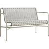 Image de Hay - Banc avec dossier Palissade Cord - Gris - Corde tissu polyester recyclé - Designer Ronan & Erwan Bouroullec