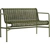 Image de Hay - Banc avec dossier Palissade Cord - Vert - Corde tissu polyester recyclé - Designer Ronan & Erwan Bouroullec