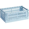 Image de Hay - Panier Colour Crate - Bleu - Polypropylène recyclé - Designer Hay Studio