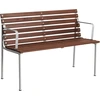 Image de Hay - Banc avec dossier Traverse - Marron - Frêne massif traité thermiquement - Designer Erwan Bouroullec