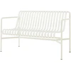Image de Hay - Banc avec dossier Palissade - Blanc - Acier - Designer Ronan & Erwan Bouroullec