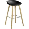 Image de Hay - Tabouret de bar About a stool - Noir - Chêne laqué - Designer Hee Welling