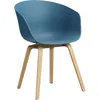 Image de Hay - Fauteuil About a chair - Bleu - Polypropylène recyclé - Designer Hee Welling