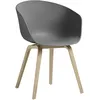 Image de Hay - Fauteuil About a chair - Gris - Polypropylène recyclé - Designer Hee Welling
