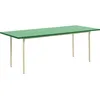 Image de Hay - Table rectangulaire Two-Colour - Vert - MDF Valchromat - Designer Muller Van Severen