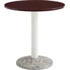 Image de Hay - Table ronde Ceramic - Rouge - Béton effet terrazzo - Designer Muller Van Severen