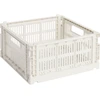 Image de Hay - Panier Colour Crate - Blanc - Polypropylène recyclé - Designer Hay Studio