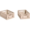 Image de Hay - Lot de 2 paniers Colour Crate - Rose - Polypropylène recyclé - Designer Hay Studio
