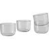 Image de Muuto - H 6 cm - Lot de 4 Corky - Transparent - Verre - Designer Andreas Engesvik