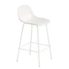 Image de Muuto - Chaise de bar Fiber - Blanc - Matériau composite recyclé - Designer Iskos-Berlin