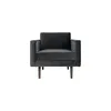 Image de BROSTE COPENHAGEN - Fauteuil rembourré Wind - Gris - Chêne huilé teinté