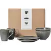 Image de BROSTE COPENHAGEN - Set vaisselle Nordic - Gris - Grès émaillé