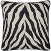 Image de BROSTE COPENHAGEN - Housse de coussin ZEBRA - Noir - Coton