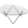 Image de Gubi - Table basse Pedrera - Transparent - Acier peint - Designer Barba Corsini