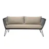 Image de Bloomingville - Canapé de jardin rembourré Mundo - Beige - Fil PVC