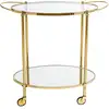 Image de Bloomingville Fine Bar Table, Or, Verre