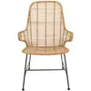 Image de Bloomingville Lake Lounge Chair, Nature, Rotin