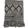 Image de Bloomingville - Plaid Plaids - Noir - Coton recyclé
