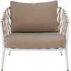 Image de Creative Collection Fauteuil Cia, Blanc, Métal