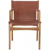 Image de Bloomingville Fauteuil Ollie, Marron, Cuir