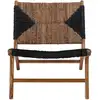 Image de Creative Collection Fauteuil Grant, Noir, Bois de teck