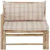 Image de Bloomingville Korfu Module Banque Angle Gauche, Nature, Bambou