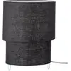 Image de Bloomingville Lampe de table Zalt, Noir, Lin