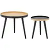 Image de Bloomingville Table basse Cappuccino, Noir, Bambou