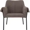 Image de Bloomingville Chaise Fendi, Marron, Polyester