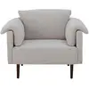 Image de Bloomingville Fauteuil Chesham, Blanc, Polyester