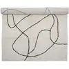 Image de Bloomingville Viga Tapis, Blanc, Coton