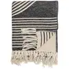 Image de Bloomingville Anek Plaid, Noir, Coton